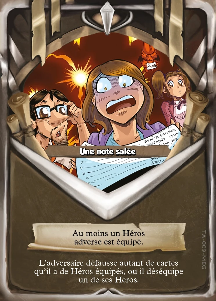 Carte Une note salée