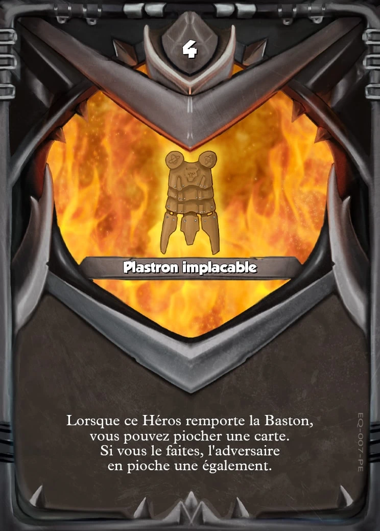 Carte Plastron implacable