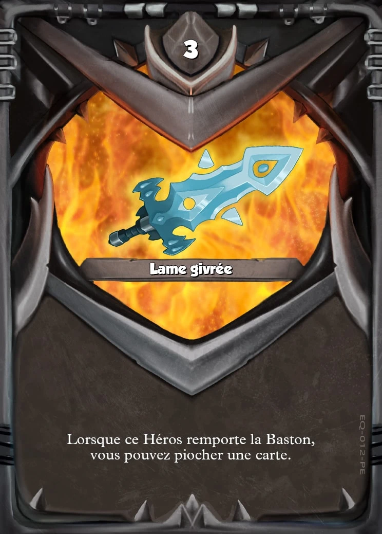 Carte Lame givrée