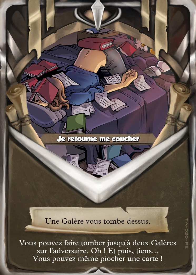 Carte Je retourne me coucher