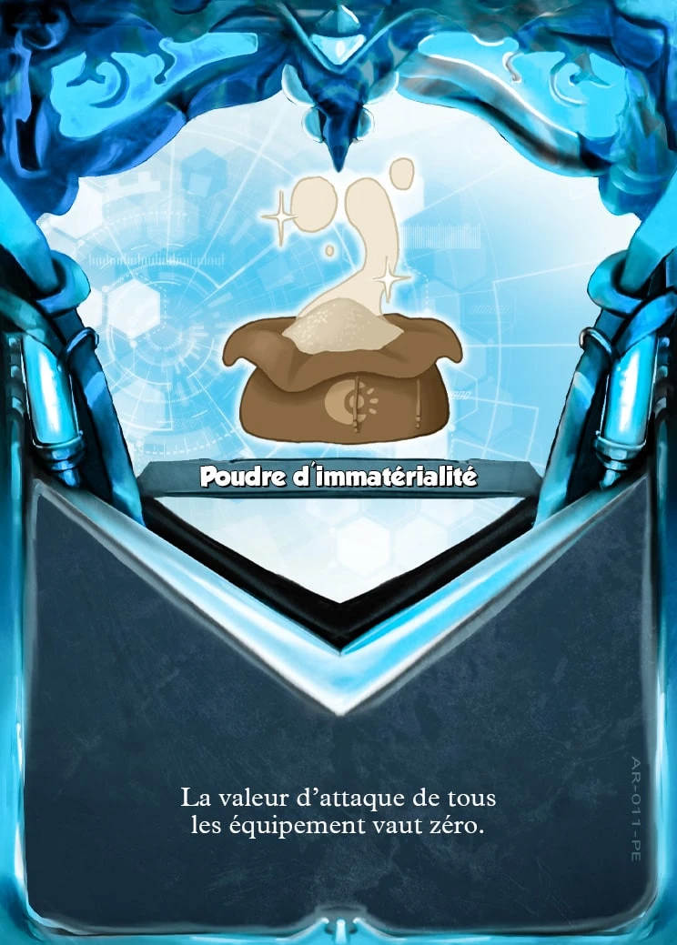 Carte Poudre d'immatérialité