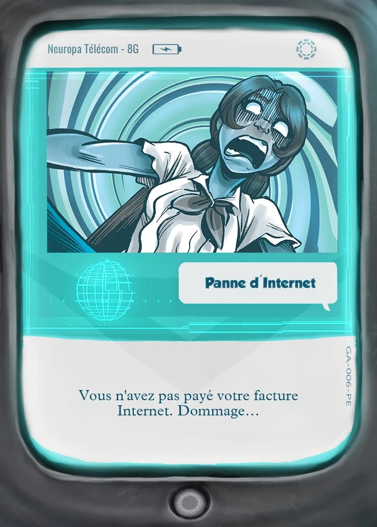 Carte Panne d'Internet