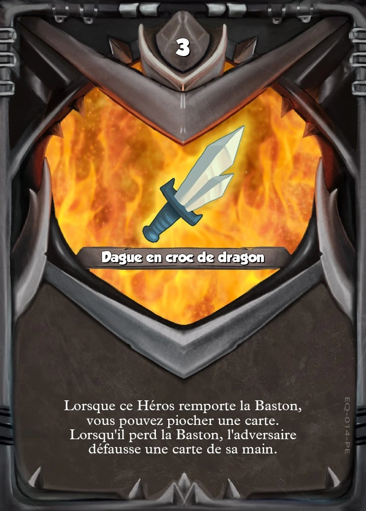 Carte Dague en croc de dragon